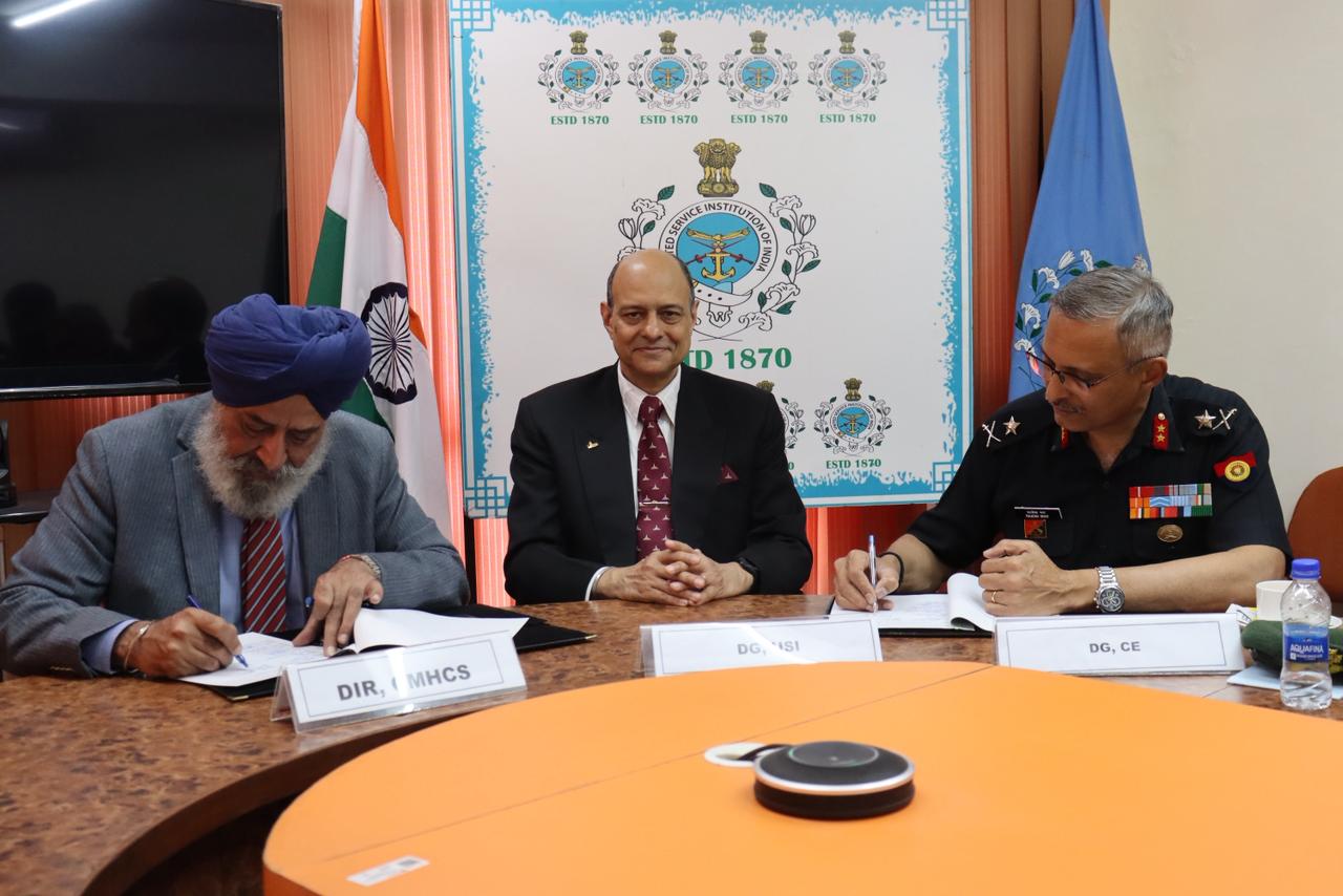 The Corps of Engineers and USI-CMHCS signed an MoU